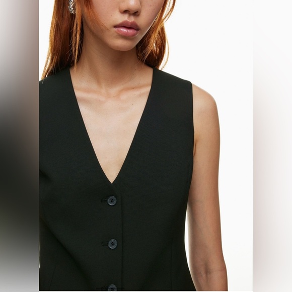 NWT Aritzia Babaton Director Vest Black Size 6 Limited Edition - Picture 4 of 13